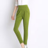 Green Pants Skinny Synthetic Pants for Women - Image 4