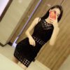 Hollow Out Sexy Sleeveless Celebrity Bodycon Party Dress