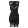 Hollow Out Sexy Sleeveless Celebrity Bodycon Party Dress - Image 5