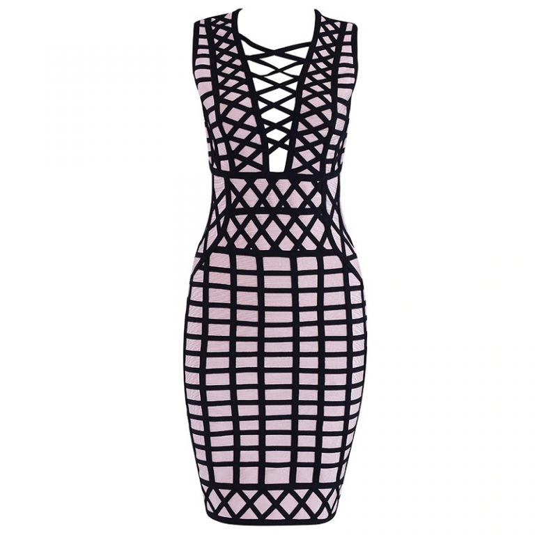 Hollow Out Sexy Sleeveless Clubwears Evening Party Dress - Image 2