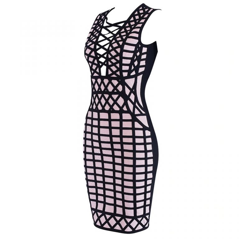 Hollow Out Sexy Sleeveless Clubwears Evening Party Dress - Image 3
