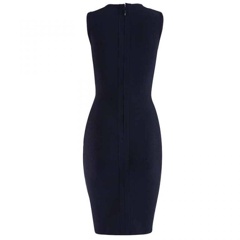 Hollow Out Sexy Sleeveless Clubwears Evening Party Dress - Image 4
