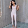 Hollow Out Sexy Sleeveless Runway Party Jumpsuits - Image 3