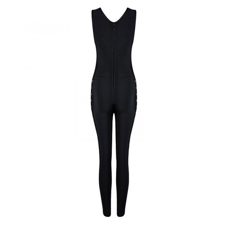 Hollow Out Sexy Sleeveless Runway Party Jumpsuits - Image 8