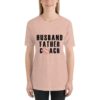 Husband father coach-baseball short sleeve t-shirt - Image 3