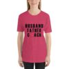 Husband father coach-baseball short sleeve t-shirt - Image 4