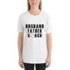 Husband father coach-baseball short sleeve t-shirt - Image 6