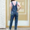 Korean Fashion Jumper Suspender Trousers Jean - Image 4