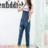 Korean Fashion Jumper Suspender Trousers Jean - Image 6