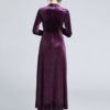 Long Sleeve Velour Split Midi Dress - Image 3