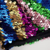 Multicolor Party Highstreet Color Block Sequin Wrap Natural Waist Long Sleeve Dress - Image 7