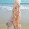 Multicolor Print Oversized Elastic Waist Chiffon Pants for Women - Image 3