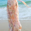 Multicolor Print Oversized Elastic Waist Chiffon Pants for Women - Image 4