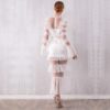New Fashion Lace Ruffle Long Sleeve Evening Party Maxi Dress - Image 6