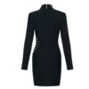 New Long Sleeve Beading Bodycon Mini Club Dress - Image 3