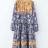 Oversized Long Sleeves Printed Maxi Dress - Image 5