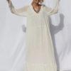 V Neck Long Sleeve Boho Maxi Dress - Image 3