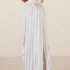 Palazzo Pants Wide Leg Pants White Striped High Waisted Pants For Women - Image 2