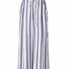 Palazzo Pants Wide Leg Pants White Striped High Waisted Pants For Women - Image 5