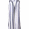 Palazzo Pants Wide Leg Pants White Striped High Waisted Pants For Women - Image 6