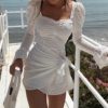 Party Elegant Embroidery Short Vintage Dress - Image 3