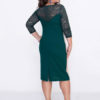 Plus Size Bodycon Lace Patchwork Casual Dress - Image 3