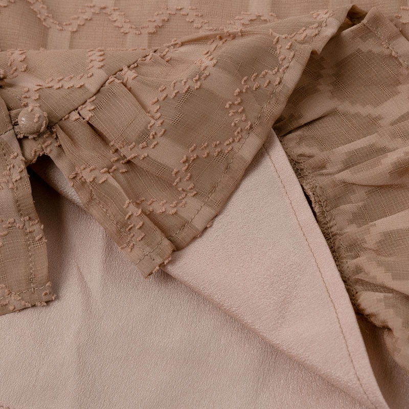 Retro Short Ruffles V Neck Party Dresses - Image 15