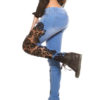 Ripped Cut Out Lace Skinny Denim Jeans For Women