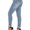 Ripped Distressed Skinny Denim Pants For Women - Image 4