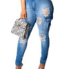 Ripped Jeans Distressed Denim Pants With Pockets