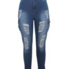 Ripped Jeans Distressed Denim Pants With Pockets - Image 3