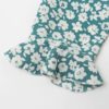 Ruffle Bow Deep V Wrap Plus Size French Floral Dress - Image 8
