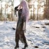 Sequin Deep V Long Sleeve Double Breasted Fashion Tassels Coat - Image 2