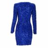 Sequins O-Neck Long Sleeve Sexy bodycon Party Dress - Image 3