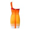 Sexy Bandage One Shoulder Sleeveless Celebrity Evening Party Dress - Image 8