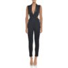 Sexy Deep V Neck Hollow Out Runway Party Jumpsuit