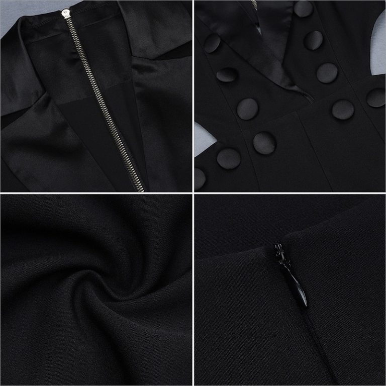 Sexy Deep V Neck Hollow Out Runway Party Jumpsuit - Image 5