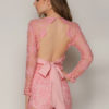 Sexy Lace Plunging Backless Mini Dress - Image 2