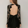 Sexy Lace Plunging Backless Mini Dress - Image 4