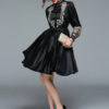 Shirt Dress Embroidered Long Sleeve Midi Dress - Image 2