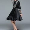 Shirt Dress Embroidered Long Sleeve Midi Dress - Image 3