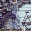 Stripe Maxi Dress Long Sleeve Cotton Shirt Dress With Pockets - Image 4