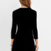 V Neck Criss Cross Shaping Pleated Short Flare Dress - Image 4