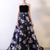 Velvet Satin Sweetheart Neckline Formal Occasion Dress