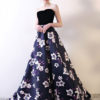 Velvet Satin Sweetheart Neckline Formal Occasion Dress - Image 3