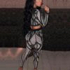 Vestidos Sequins Tops and Pant Two Pieces Evening Party Set - Image 2