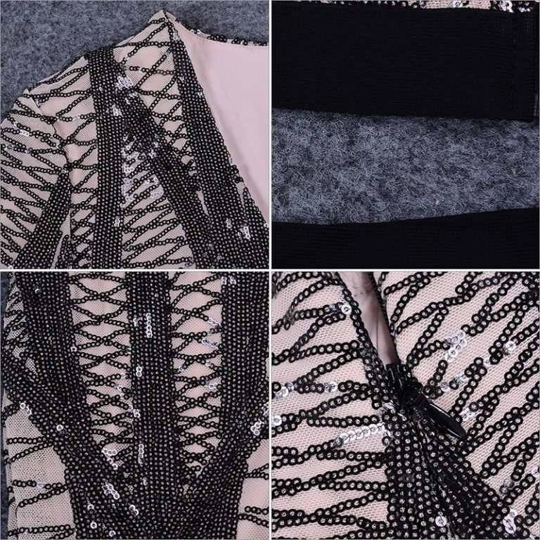 Vestidos Sequins Tops and Pant Two Pieces Evening Party Set - Image 6