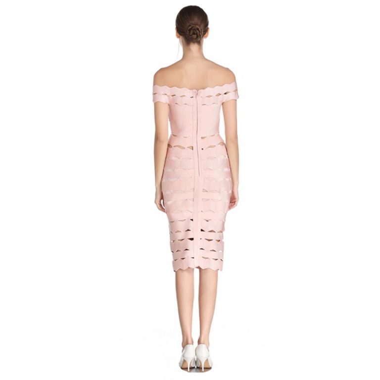 Vestidos Sexy Off the Shoulder Bodycon Mini Celebrity Party Dress - Image 5