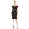 Vestidos Sexy Off the Shoulder Bodycon Mini Celebrity Party Dress - Image 6
