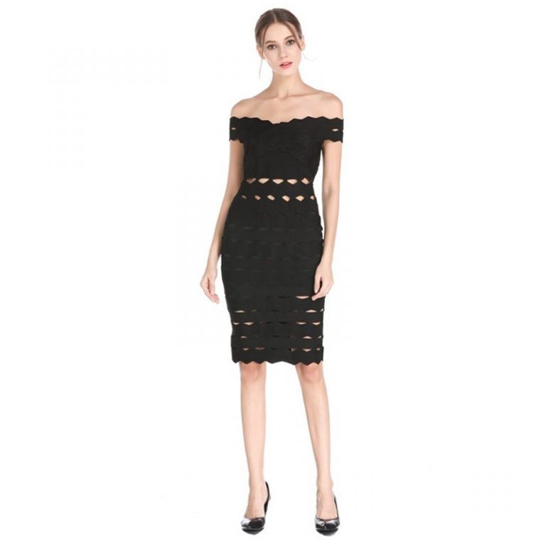 Vestidos Sexy Off the Shoulder Bodycon Mini Celebrity Party Dress - Image 6